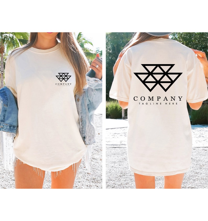 Custom Logo Design Shirt, Personalized Gifts, Business Logo T-Shirt, Company Logo Gifts, Brand Logo Tshirt, Customized Company Shirts image 3