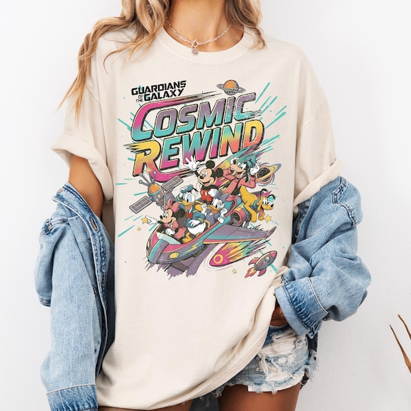 T-shirt Cosmic Rewind Disney : T-shirt Les Gardiens de la Galaxie Space Ride