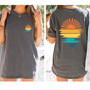 Retro Sun Shine On My Mind Shirt, Comfort Color Oversized Tshirt, Beach Shirt, Lounge Comfort Shirt, Weekend Lake Shirt, Funny Graphic Shir