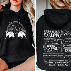 Fourth Wing Double-Sided Sweatshirt, Basgiath War College Shirt, Basgiath War College Gift, Fourth Wing Bookish Dragon Rider Hoodie
