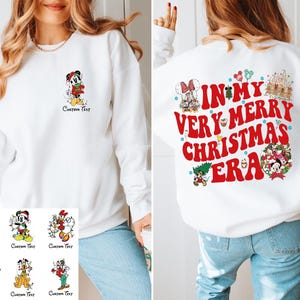 Mickey&#39;s Very Merry Christmas Party Sweatshirt, Disneyland 2025 Christmas Shirt, Mickey and Friends Holiday Vacation Hoodie, Christmas Shirt