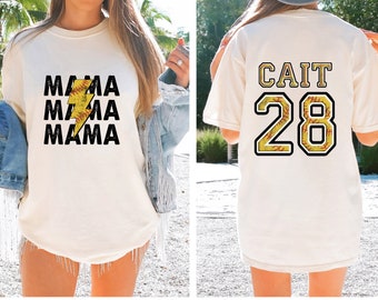 Comfort Colors Custom Softball Mom T-Shirt, Mom Softball Tee, Softball Gift Shirt for Mom, Sports Mom Shirt, Softball Game Shirt for Mom