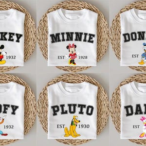 Retro Disneyland Est 1955 Shirt, Disney All Characters Shirt, Mickey And Friends Shirt, Disney Group Shirt, Disney Family Shirt, Disney Trip