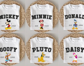Retro Disneyland Est 1955 Shirt, Disney All Characters Shirt, Mickey And Friends Shirt, Disney Group Shirt, Disney Family Shirt, Disney Trip