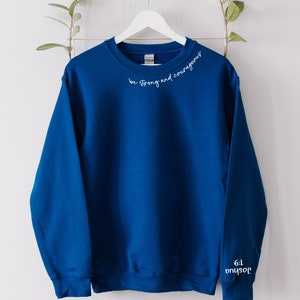 Joshua 1 9 Sweatshirt / Hoodie, Christian Sweater, Religious Crewneck Sweatshirt, Faith Pullover, Bible Verse Sweater, Christian Sweatshirt, image 5