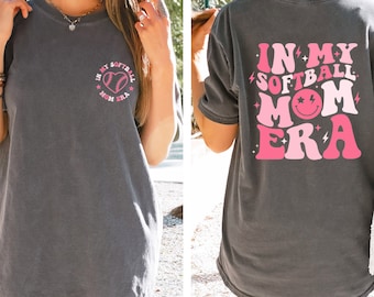 In My Softball Mom Era Shirt, Softball Mama Shirt, Softball Mom Shirt, Softball Lover, Sport Mom Tee, Gift For Mom, Game Day Tee, Mom Shirt