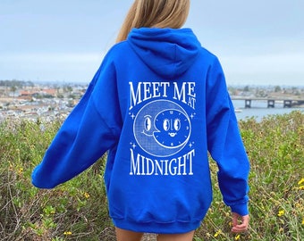 Meet Me At Midnight Sweatshirt, Midnights Hoodie, Y2K trendy sweatshirt, Gift for fan, Antihero Crewneck, Midnight rain, Stars and Moon Tee