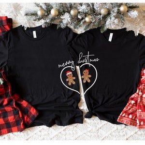 Christmas Couples Shirt, Merry Christmas Gingerbread T-Shirt, Funny Christmas Couples Tee, Couples Matching Shirts, Christmas matching Tees