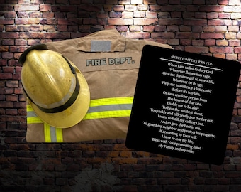 Firefighter's Prayer Sticker: Heroic Fire Department Gift