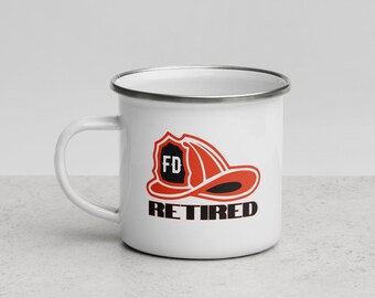 Retired Firefighter Mug: Personalized FD Ceramic Gift Perfect For Christmas