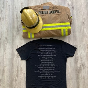 Gebed van brandweerlieden T-shirt | Het perfecte kerstcadeau-idee voor brandweerlieden | T-shirt brandweer | IAFF |