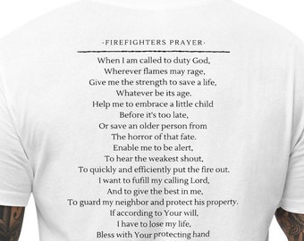 Firefighter's Prayer T-Shirt: Hero First Responder Gift