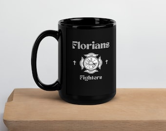 Saint Florian Firefighter Mug Gift for Firefighter Hero First Responder Birthday
