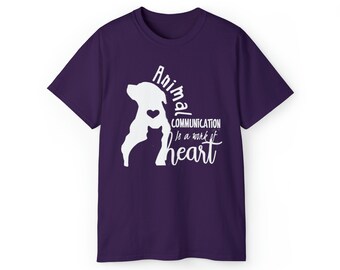 Animal communication is a work of heart Christmas gift under 25 tshirt