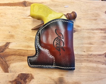 Fits Kimber K6s Leather Suede Lined Pocket Holster
