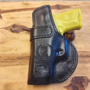 Fits Ruger Security Compact Leather SUEDE Lined IWB Holster image 1