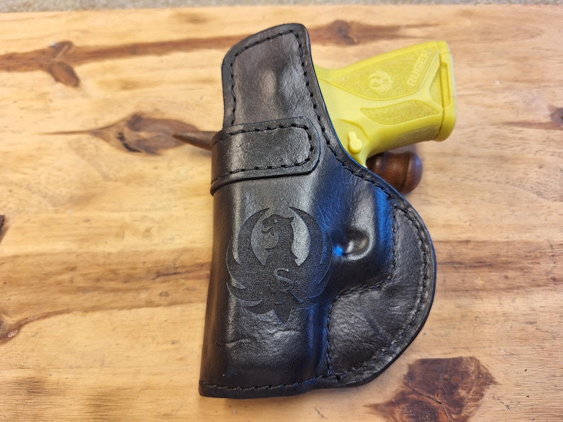 Fits Ruger Security Compact Leather SUEDE Lined IWB Holster image 1
