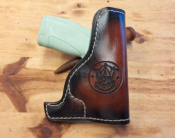 Fits Smith Wesson Bodyguard 2.0 Leather Suede Lined Pocket Holster