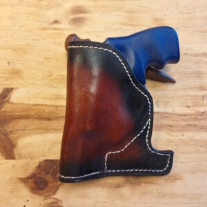 Fits Ruger LCR Leather Suede Lined Pocket Holster image 2
