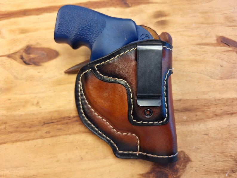 Fits Ruger LCR Leather Suede Lined IWB Holster image 2