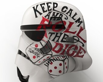 Stormtrooper-helm kunstafdruk | Viva Tatooine, gooi de dobbelsteen
