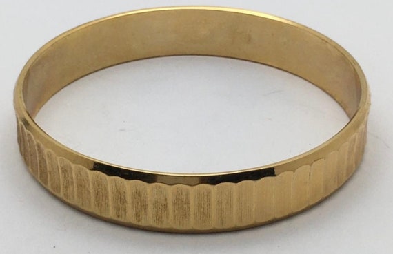 Gold Tonned Bangle Bracelet by Monet Vintge Costu… - image 1