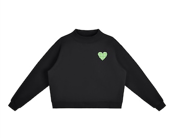 Unverzichtbares Fleece Mock-Neck Crew-Sweatshirt