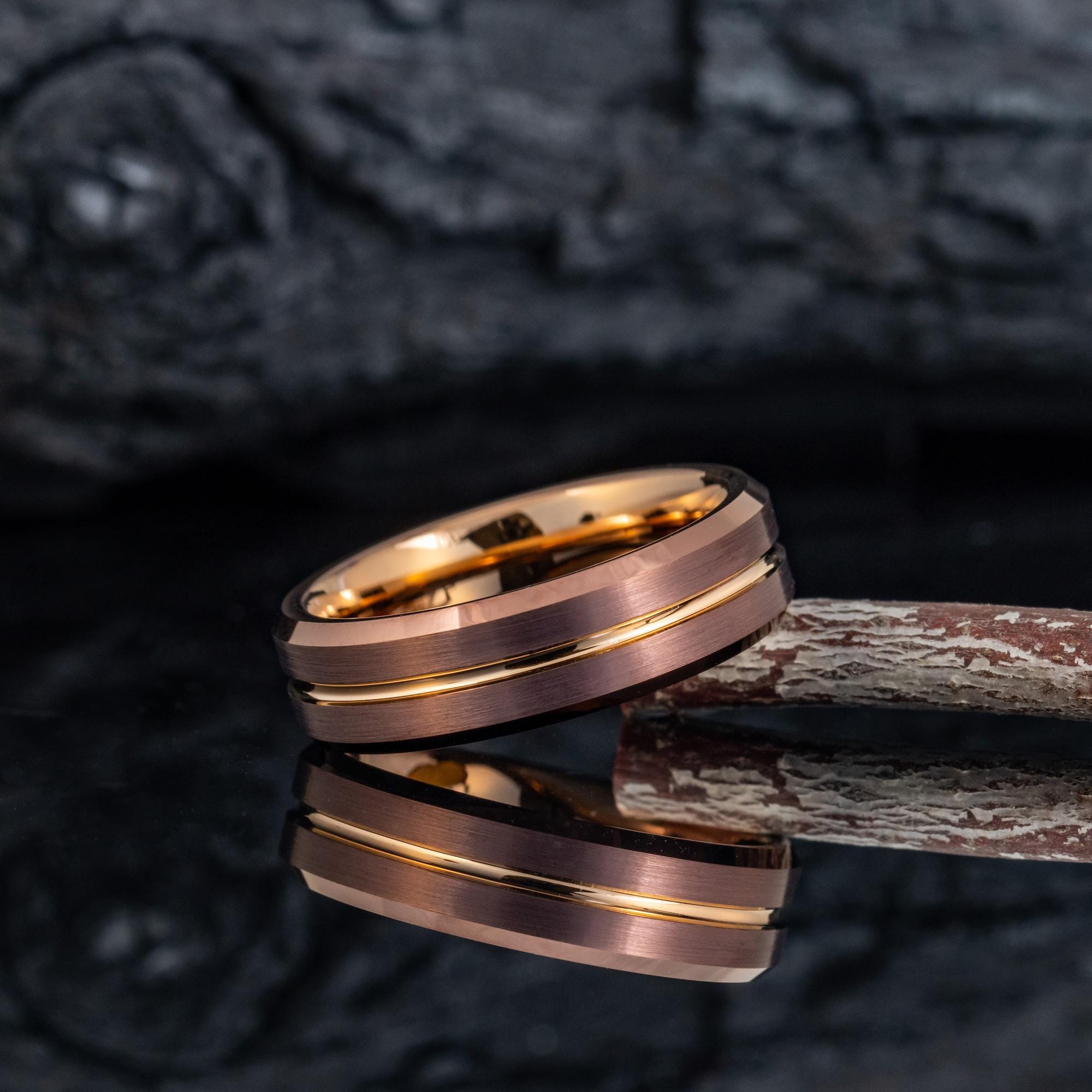 Brown Tungsten Ring