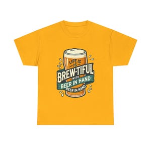 Brew-tiful Beer Lover Tee, Beer Festivals, Parties, Gifts, Unisex Cotton Shirt, Craft Beer, Beer Tshirt, Mens Tshirt, Womens Tshirt, Apparel