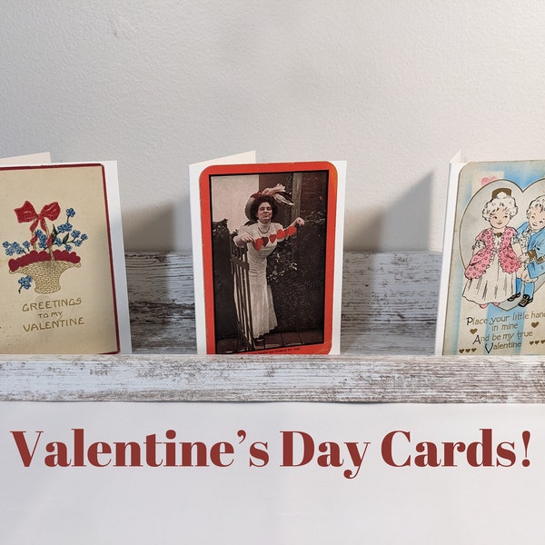 Vintage Postcard Greeting Cards [Valentine's Day] - Each is One of a Kind!