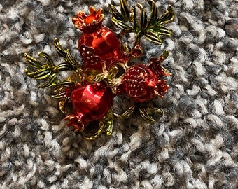 Pomegranate bag pin Greek Mythology  Hades & Persephone Collection Pin Backpack bag pin or brooch