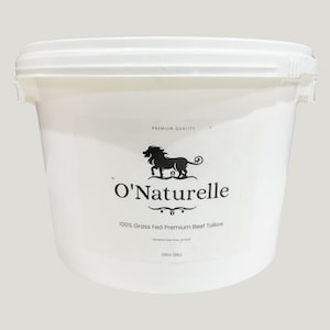 100% Pure Grass Fed and Finished Refined Beef Tallow, Great For Cooking, Making Lotion, Soap 128 Fluid ounces