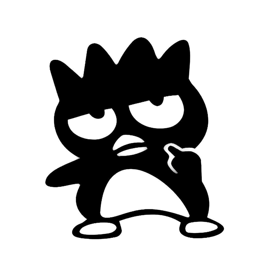 Sanrio Badtz Maru Finger Car Laptop Fridge Wall Window Glass Bumper Personal Decoration Decal