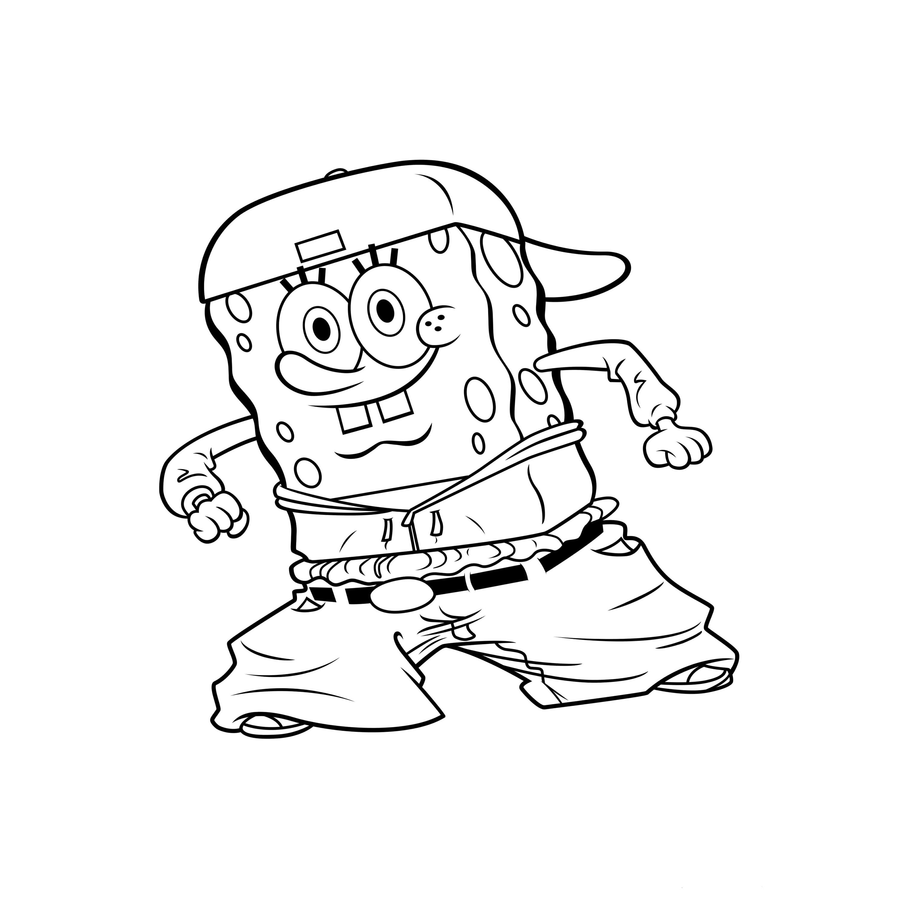 gangsta spongebob drawings