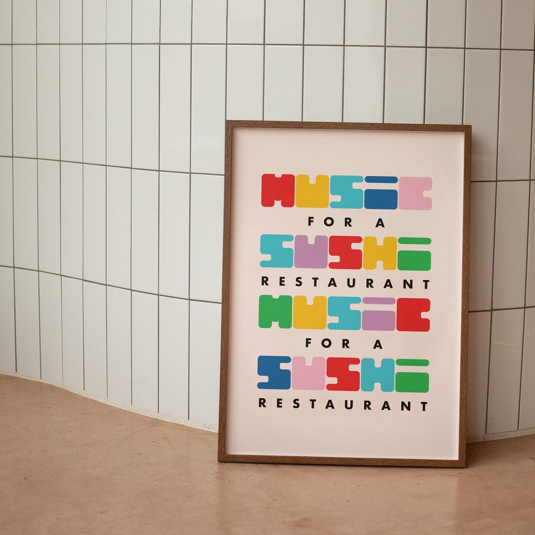 Music for A Sushi Restaurant Lyrics Poster Harry's House Etsy