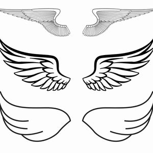 Alas de ángel SVG / Clip Art Cut File / Descarga digital / Png