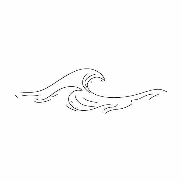 Oceaan golven SVG | Oceaan SVG | Golven svg | Zee Svg | Watersvg | Aquatisch | Zee golven Svg | Strand Svg | Bestand knippen voor de Cricut | Silhouet