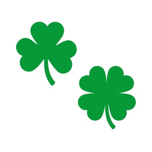 Trèfle SVG, SVG de trèfle, fichiers numériques Svg, Png, Pdf, svg de la Saint-Patrick, Svg porte-bonheur, téléchargement numérique, Silhouette, Cricut, fichier de coupe