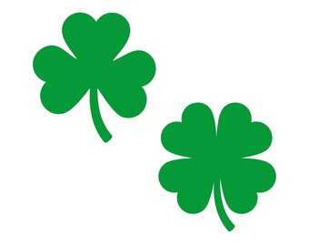 Kleeblatt SVG, Kleeblatt SVG, digitale Dateien svg, Png, Pdf, St Patricks Day svg, Lucky svg, digitaler Download, Silhouette, Cricut, Cut-Datei
