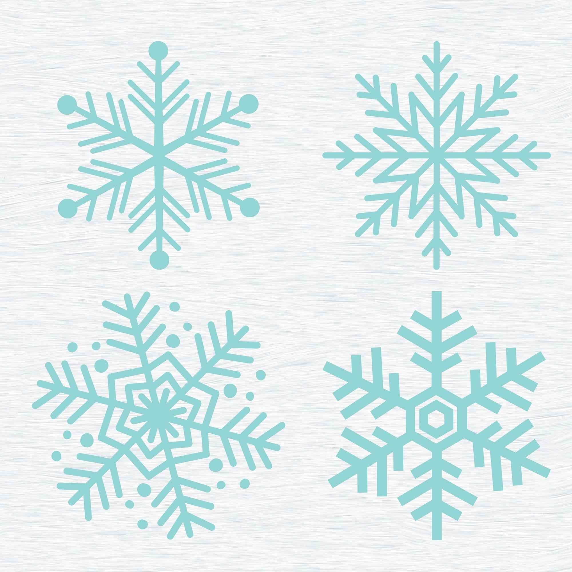 22-00033 Snowflake Silhouette 1 Stencil