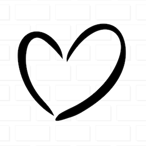 Heart SVG, Doodle Heart SVG, Heart Shape Bundle svg, Heart Outline svg, Valentine&#39;s Day Heart, Cricut, Silhouette, Clip Art Cut File