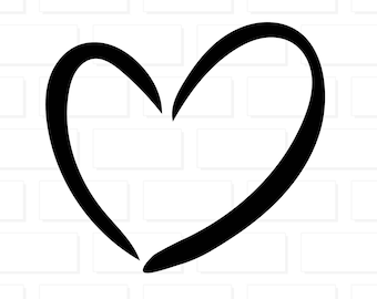 Heart SVG, Doodle Heart SVG, Heart Shape Bundle svg, Heart Outline svg, Valentine's Day Heart, Cricut, Silhouette, Clip Art Cut File