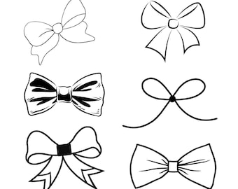 Papillon in formato SVG, file in formato SVG di prua, vettore di prua, clipart di prua, bundle in formato SVG di prua, Cheer Bow Svg, Cricut Cut Files, Silhouette Studio Cut Files, fiocchi in formato SVG