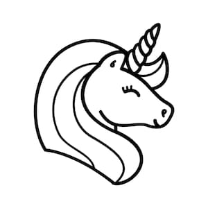 Unicorn SVG | Unicorn Head Svg | Unicorn Clip Art | Unicorn Face SVG | Cute Unicorn SVG | Cricut | Silhouette Cut File