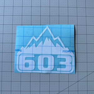 603 Mountain Vinyl Decal