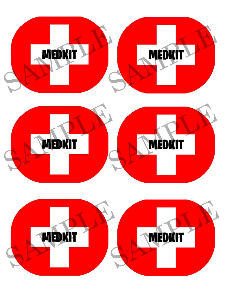 Pringles Medkit Labels Printable Med Kit Labels Instant Etsy