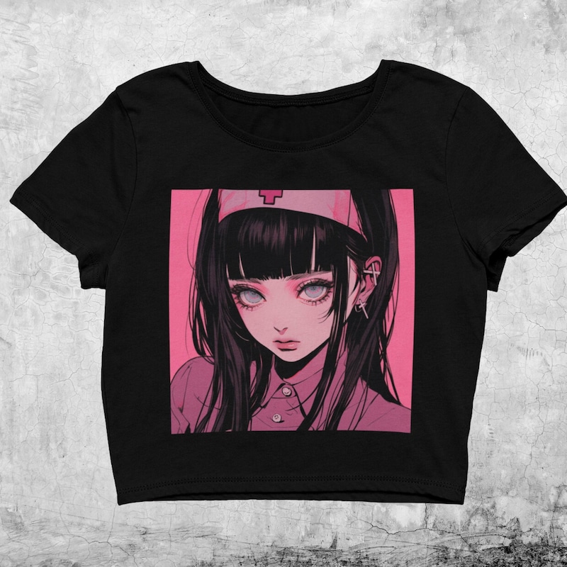 Girls Anime Crop Top - Etsy