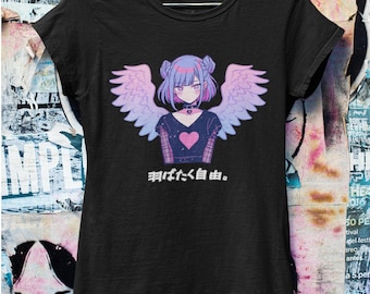 Pastel Goth Anime Oversized Tshirt  | Harajuku Streetwear | Japanese Streetwear | Grunge Aesthetic