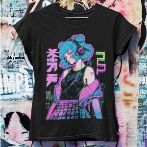 Cyberpunk Anime Oversized Tshirt  | Pastel Goth Harajuku Streetwear | Japanese Streetwear | Grunge Aesthetic