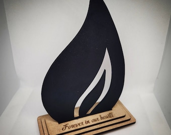 Wooden Memorial Candle Laser Cut File | Candle Grave Ornament | Digital Download